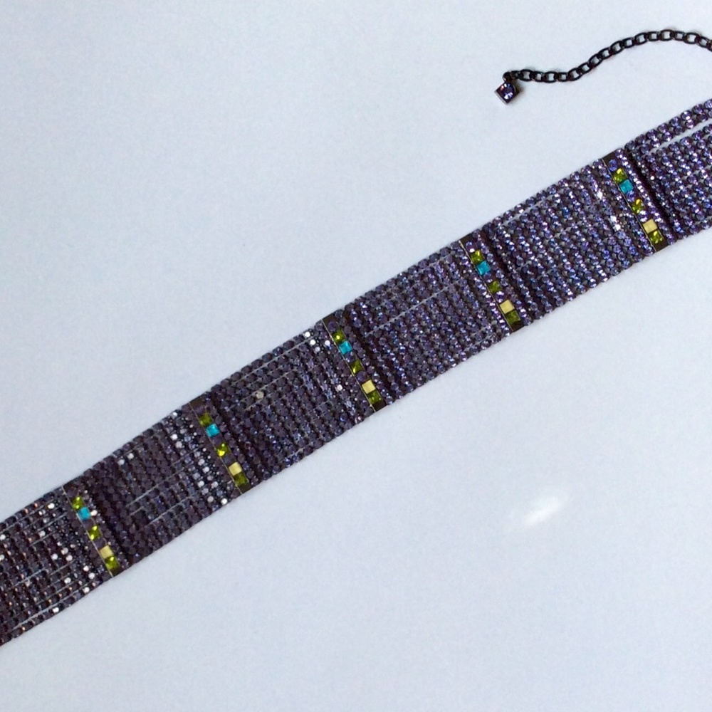 Tanzanite crystal Choker Necklace